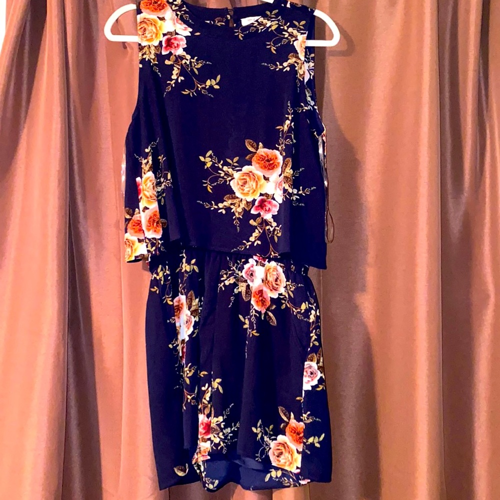 Floral romper.